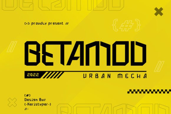 Betamod: A Modern Display Font for Digital Branding