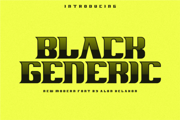 Black Generic Font for Handmade Creations