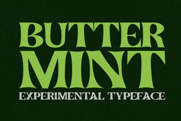 Buttermint: A Display Font for Editorial Design and Branding