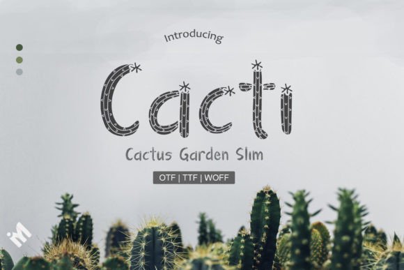 Cacti Font for Handmade Creations