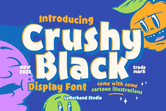 Crushy Black: A Playful Display Font for Digital Design