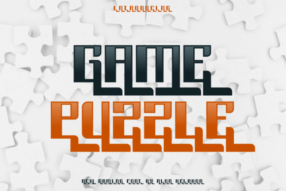 Game Puzzle Font for Eye-Catching Digital Campaigns