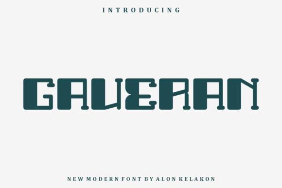 Gaveran: A Modern Font for Polished Branding