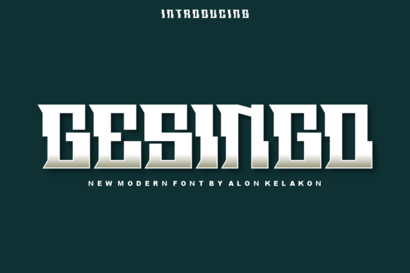 Gesingo: A Modern Display Font for Editorial Elegance