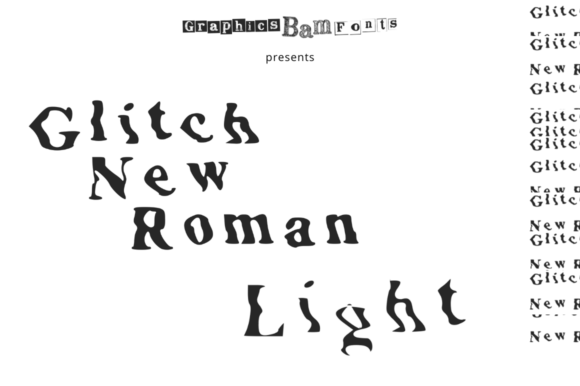 Glitch New Roman Light for Web Design