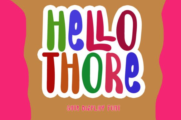 Hello Thore Display Font for Editorial Design