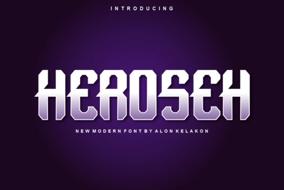 Heroseh: A Modern Display Font for Digital Branding