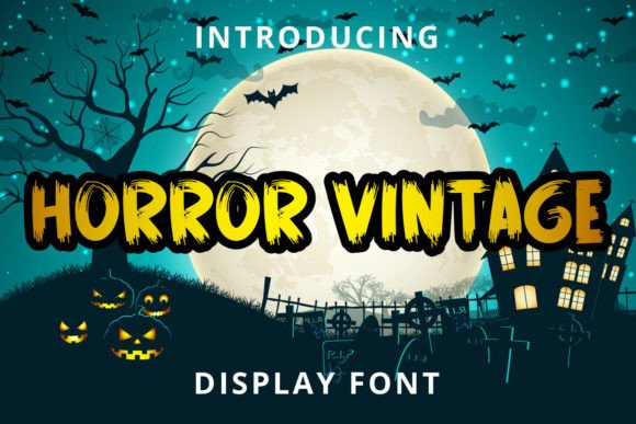 Horror Vintage: A Playful Font for Bold Editorial Design