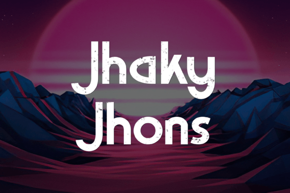 Jhakyjhons Font for Business Branding