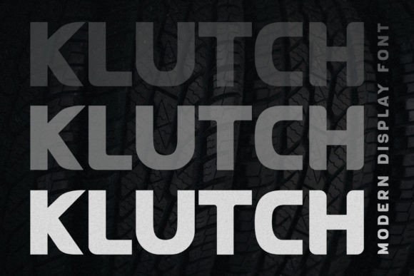 Klutch: A Racing-Themed Typeface for Editorial Elegance