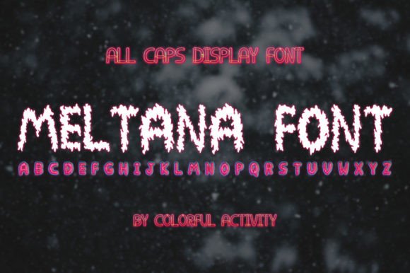Meltana: A Cool Display Font for Creative Projects