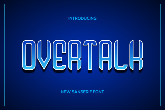 Overtalk Display Font Review
