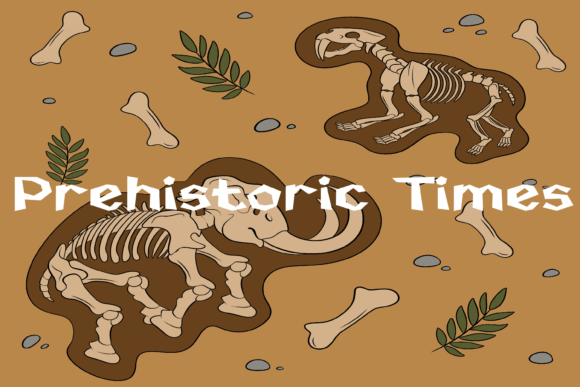 Prehistoric Times Font for Editorial Design