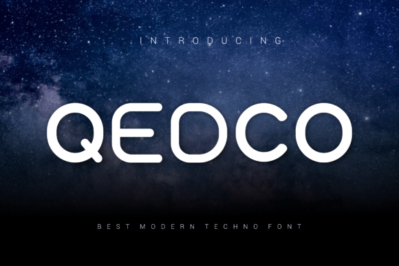 Qedco: A Bold Display Font for Digital Design
