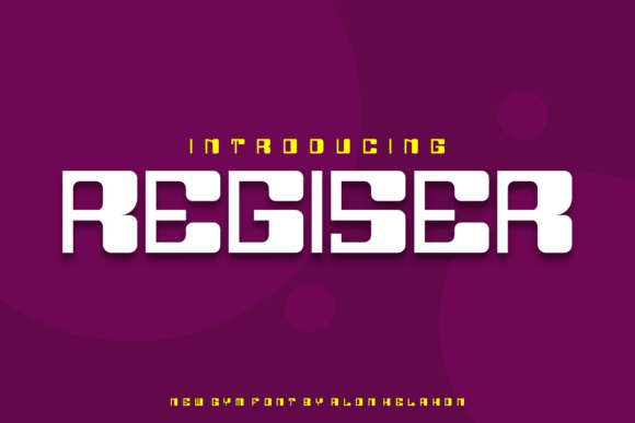 Regiser: A Modern Display Font for Handmade Creations