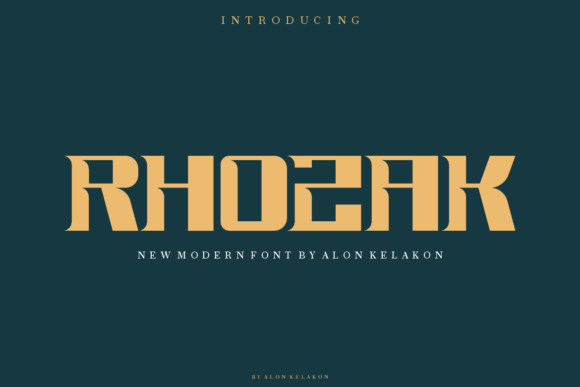 Rhozak Font for Modern Campaign Design