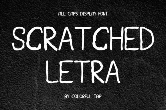 Scratched Letra: A Cracked Display Font for Creative Projects