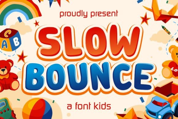 Slow Bounce: A Sweet Display Font for Creative Branding