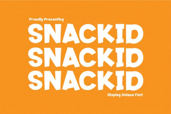 Snackid: A Playful Display Font for Web Design