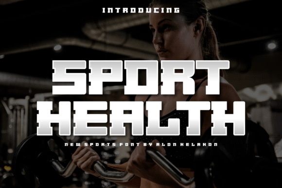Sport Health: A Modern Display Font for Web Design