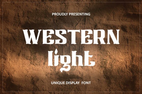 Western Light: A Professional Display Font for Your Brand