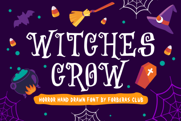 Witches Crow Font for Halloween and Horror-Themed Designs